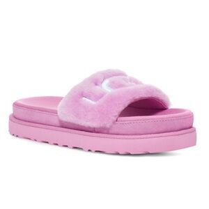 UGG Women’s Laton Fur Slide- Pink size 10